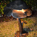 лампа в форме гриба из железа