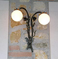 wrought iron wall lamp
