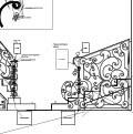 technical draw iron balustrade, technical draw iron railing